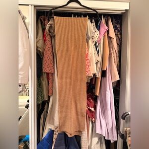 Madewell Ribbed Brown Scarf